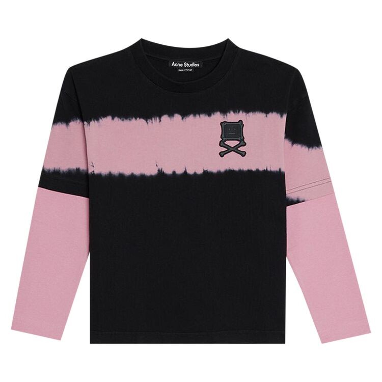 

Футболка Acne Studios Kids Long-Sleeve Exford Cross Bones T-Shirt Black, черный