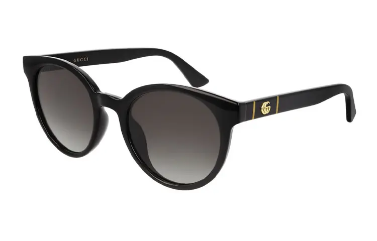 

GUCCI Овальные солнцезащитные очки с рамкой Plate Frame, Light Gray