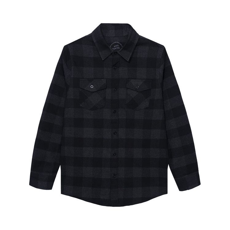 

Топ Anti Social Social Club Happiest Place On Earth Flannel, Black