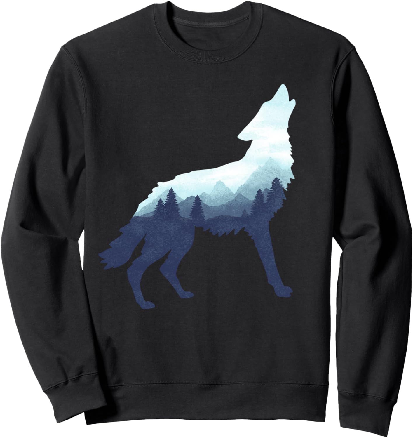 

Толстовка с изображением волка, дикого животного и художественным графическим рисунком на тему природы Dramabite, черный