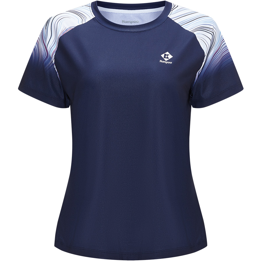 

Футболка для бадминтона женская KUMPOO, белая