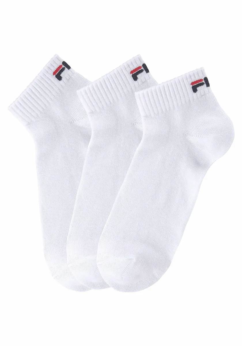 

Короткие носки Fila (3 пары) с вышивкой логотипа, белый