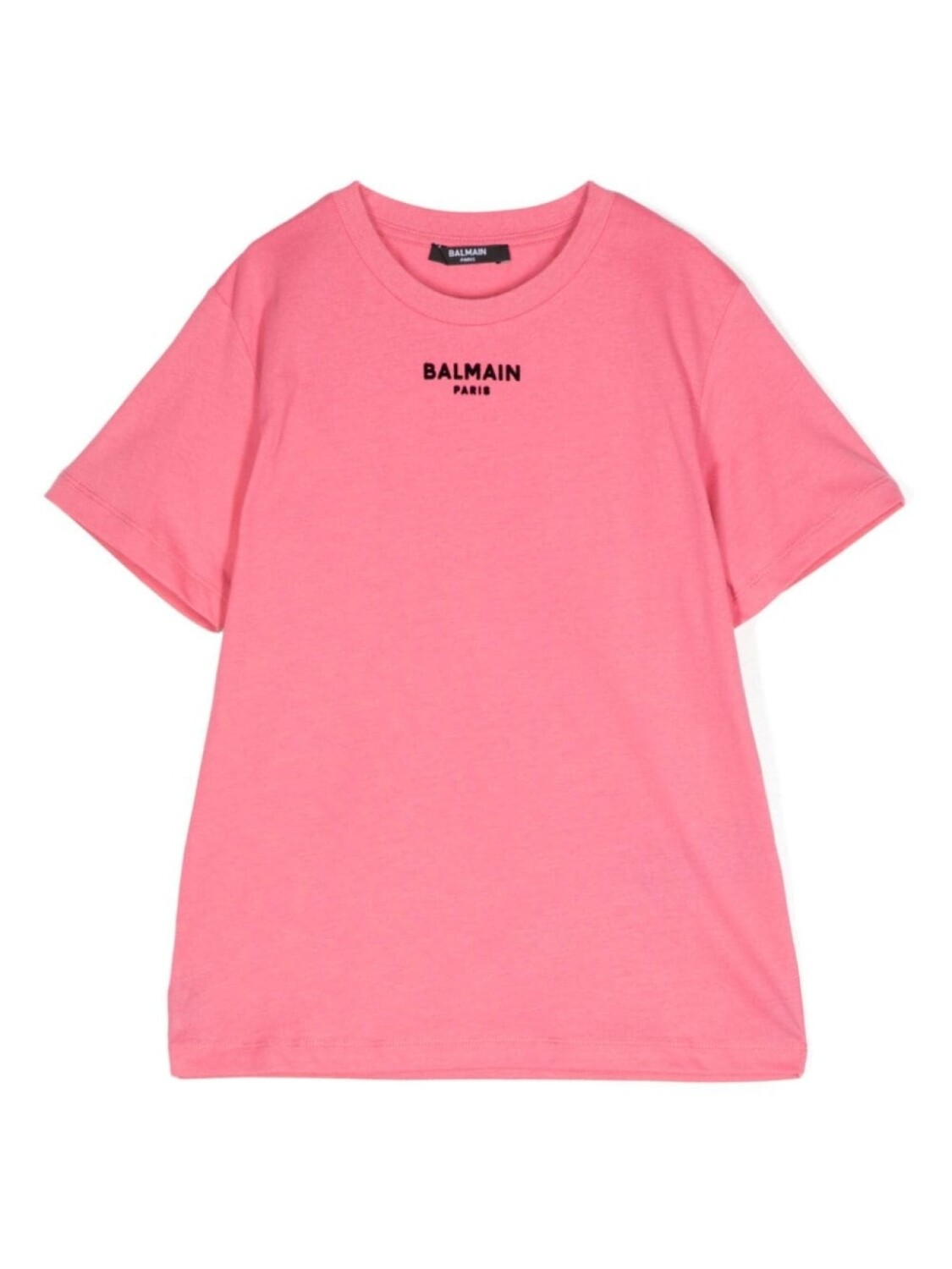 

Balmain Kids футболка из хлопка с вышитым логотипом, розовый