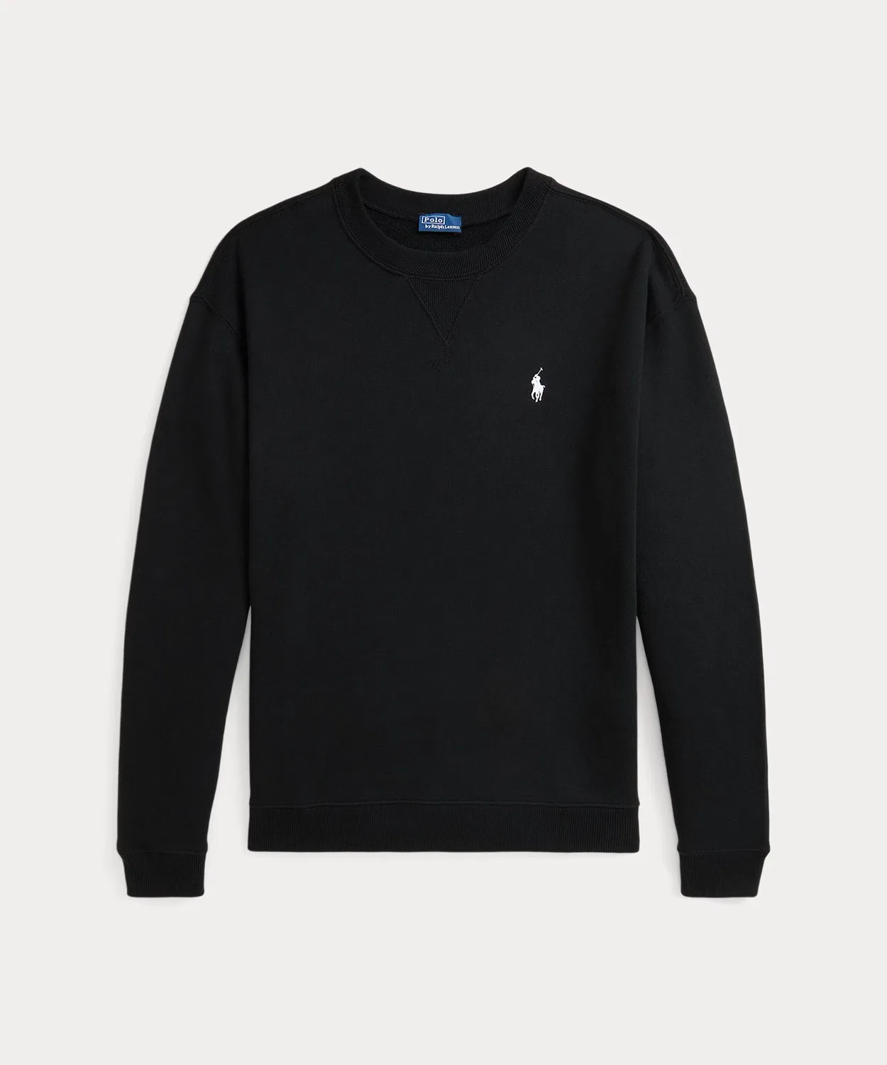 Свитшот с круглым вырезом флисовый Polo Ralph Lauren, чёрный