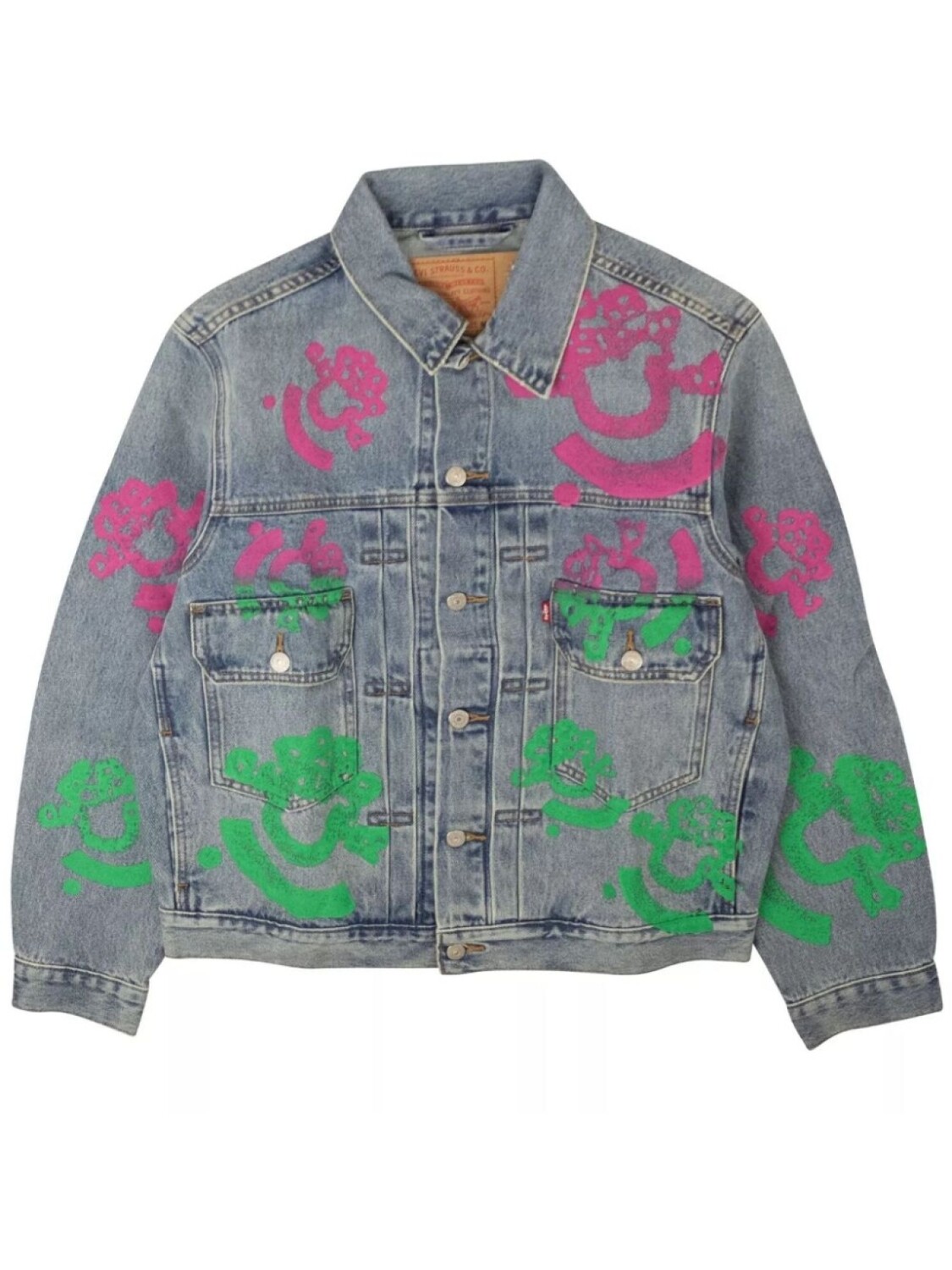 

Denim Tears джинсовая куртка Bstroy Tears Type-2, синий