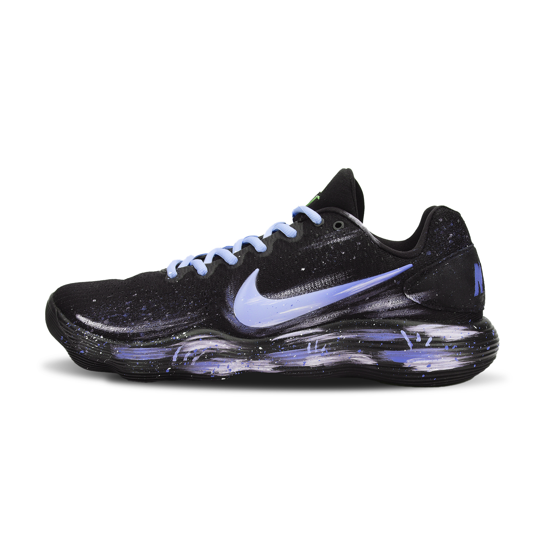

Nike Баскетбольные кроссовки Hyperdunk 2017 Violet с амортизацией, износостойкие, низкие, мужские, черные