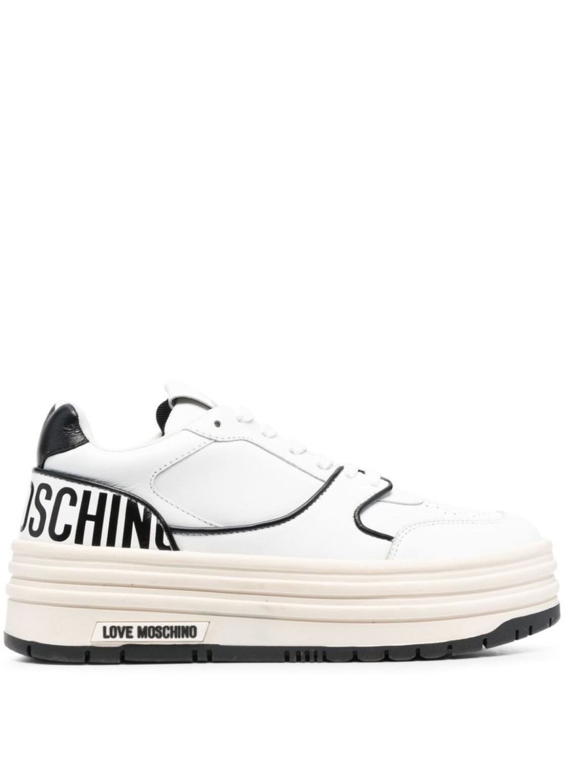 

Love Moschino кеды на платформе с логотипом, белый