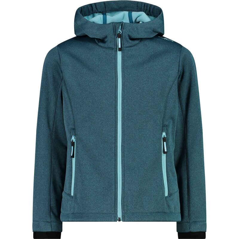 

Функциональная куртка для девочек, софтшелловая куртка с капюшоном Cmp, цвет deep lake mel.-acqua 25mn