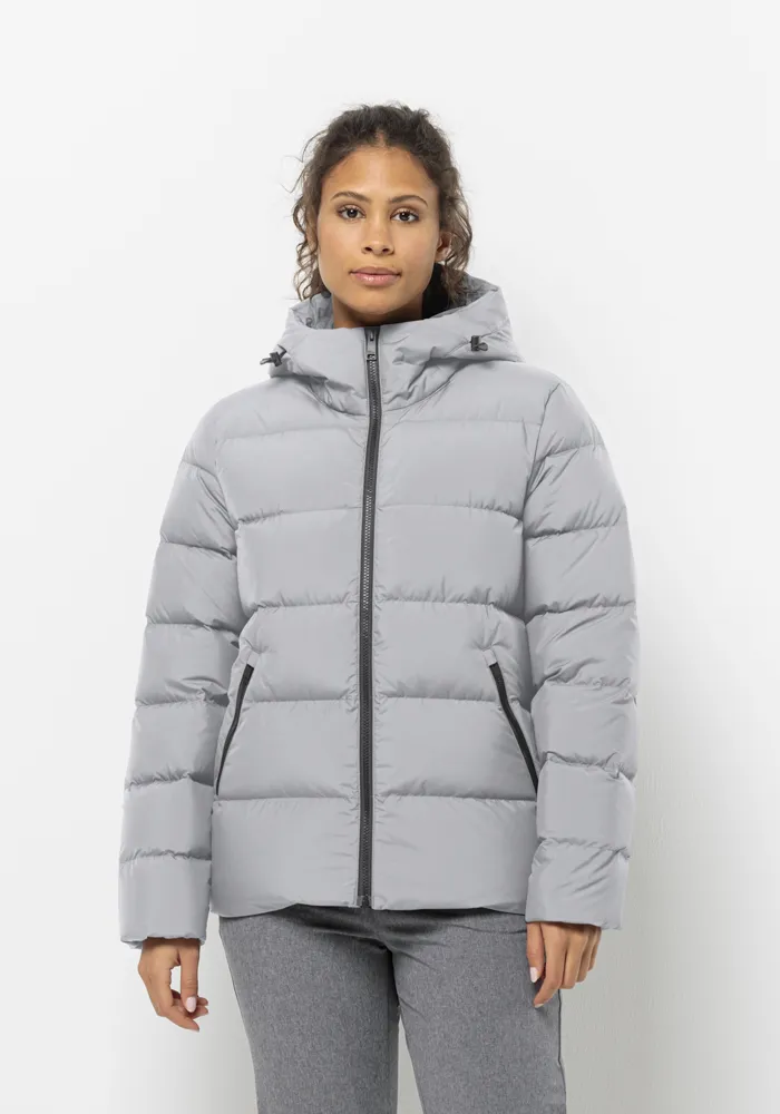 

Пуховик Jack Wolfskin "FROZEN PALACE JACKET W", с капюшоном, цвет Moonwalk