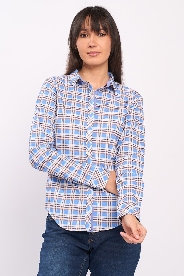 

Клетчатая рубашка из хлопка Lee Cooper, белый