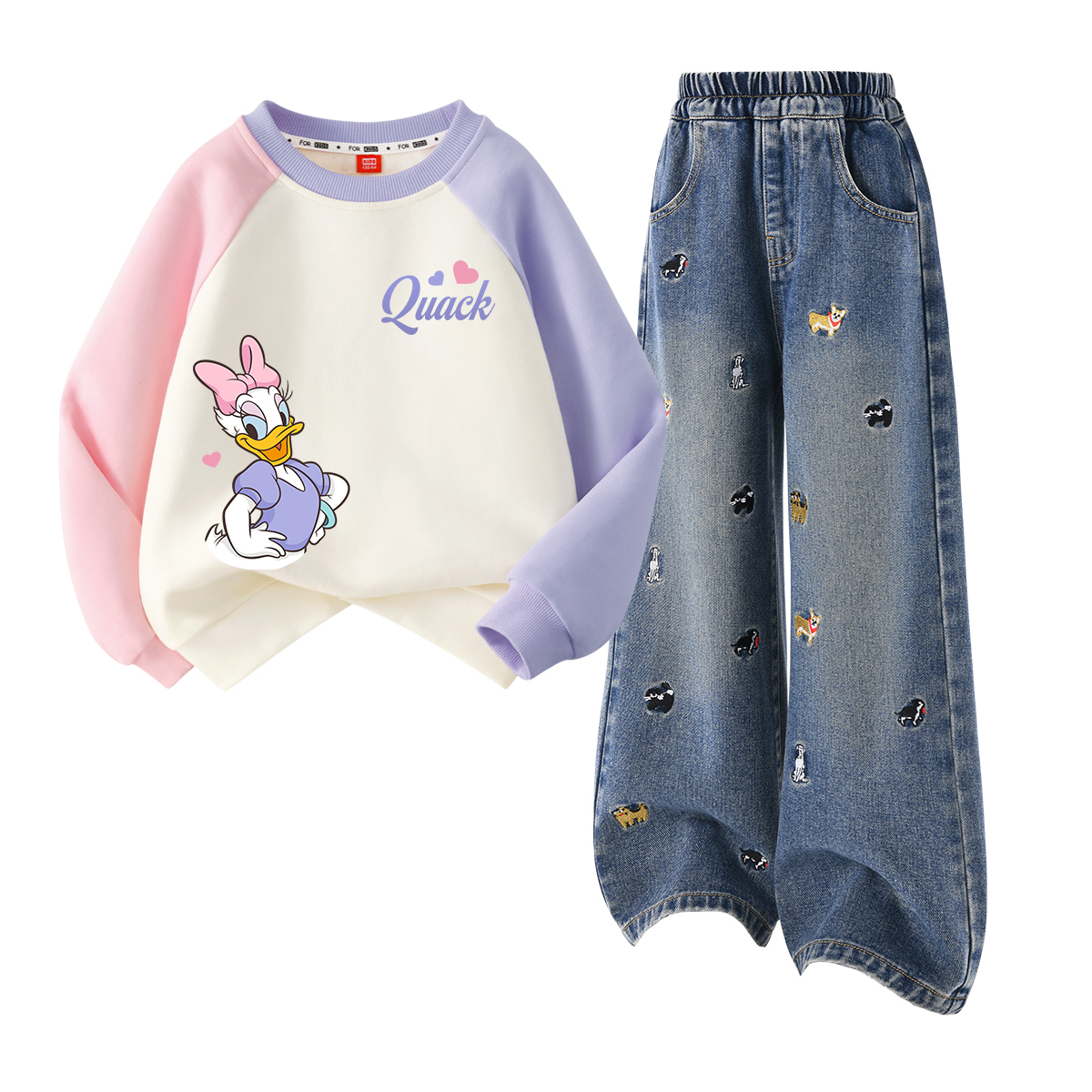 

Детская повседневная спортивная одежда Disney, фиолетовый