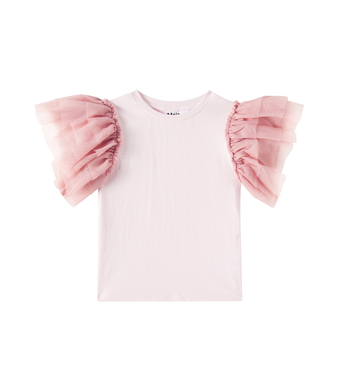 

Хлопковый топ Robyn с отделкой из тюля и оборками Molo, Charlotte Pink