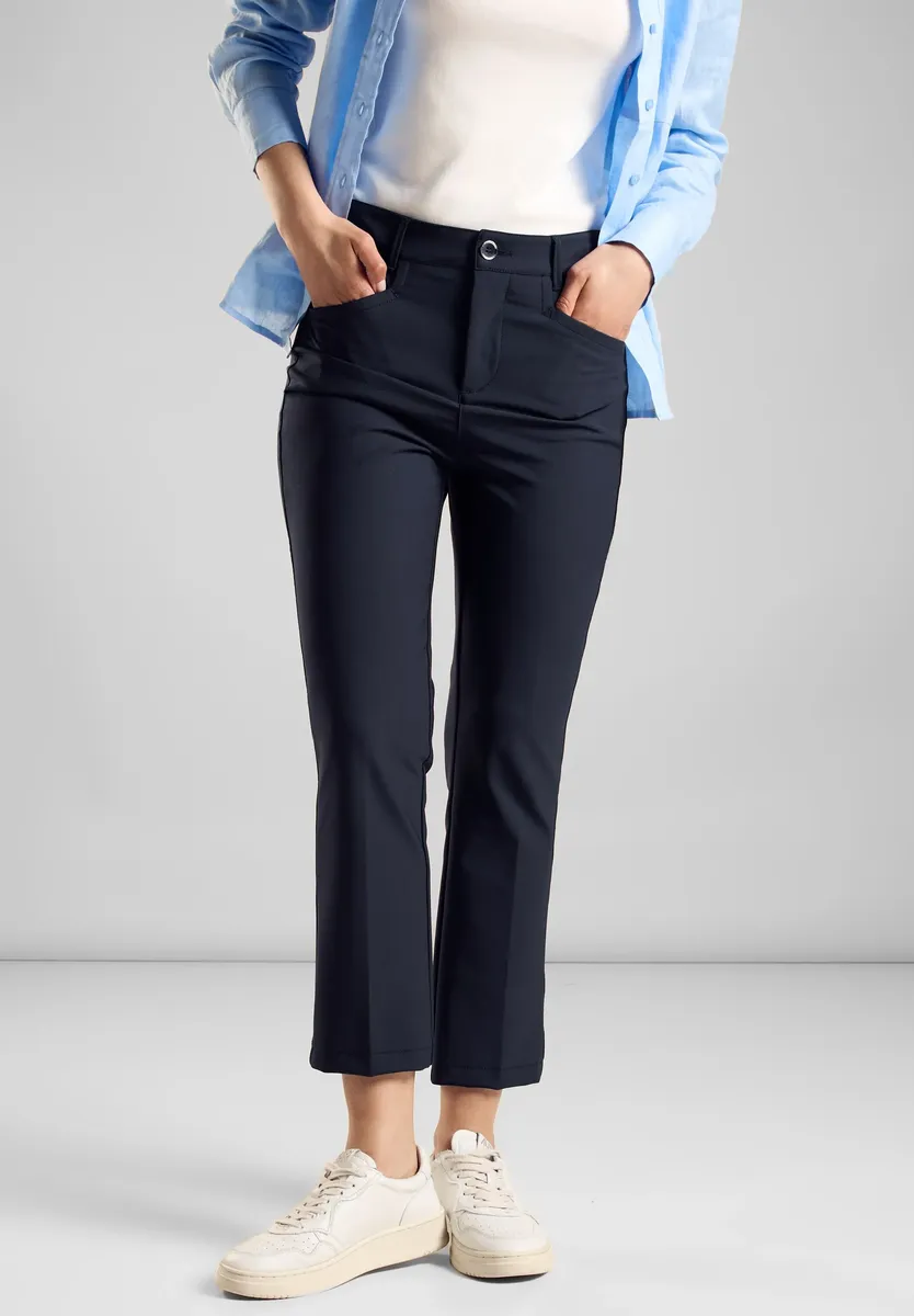 

Брюки STREET ONE Bootcut, технострейч, синий