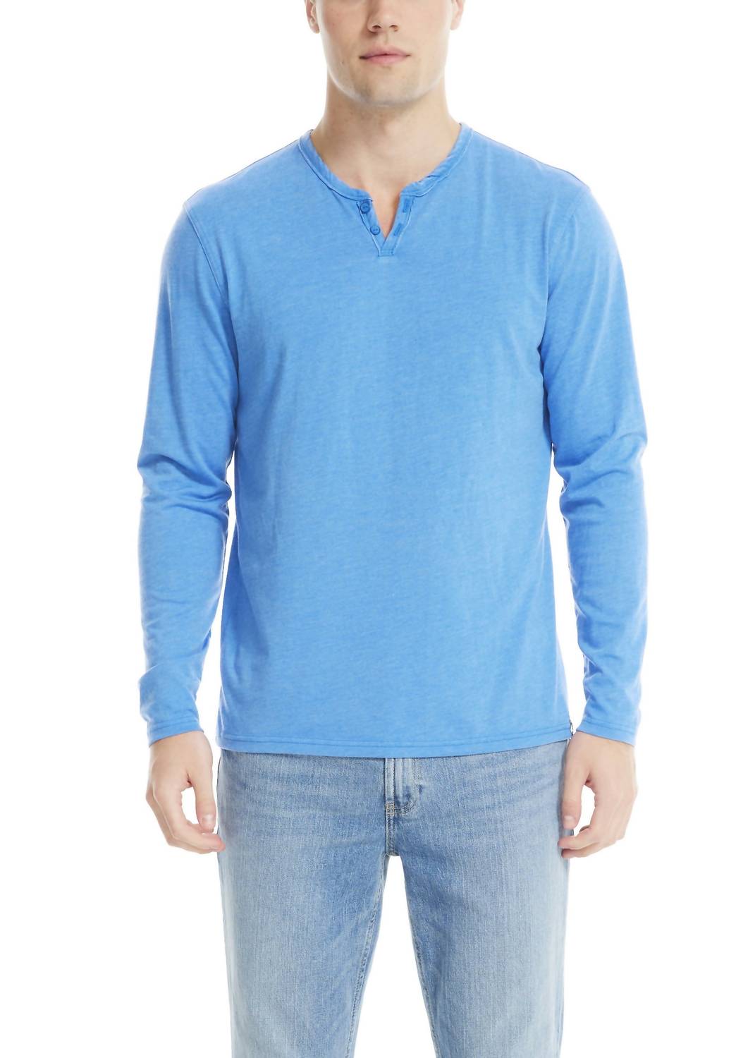 

Мужская футболка Venice Burnout Notch Neck Top в черничном цвете Lucky Brand