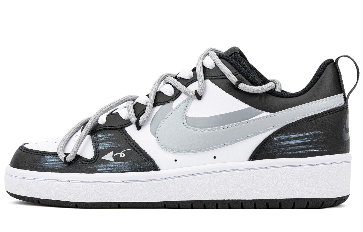 

Кроссовки Nike Court Borough 2 Skateboarding Shoes Women's Low-top Black/white, черный