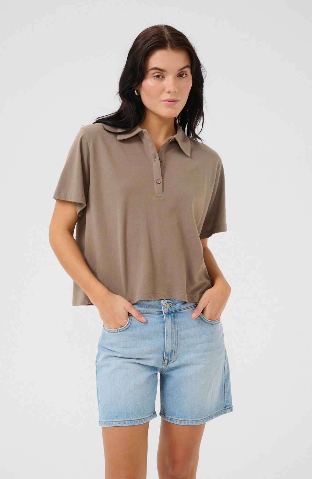 

Поло ABBYMW POLO TEE My Essential Wardrobe, серый