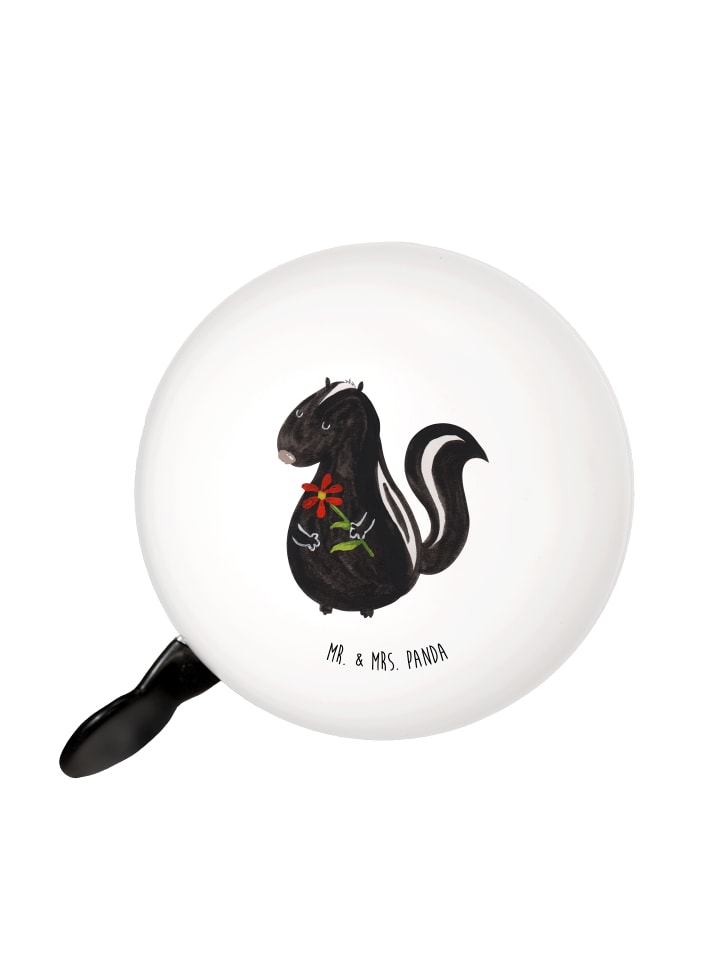 

Mr. & Mrs. Panda Велосипедный звонок, с изображением цветка скунса, без надписи, белого цвета