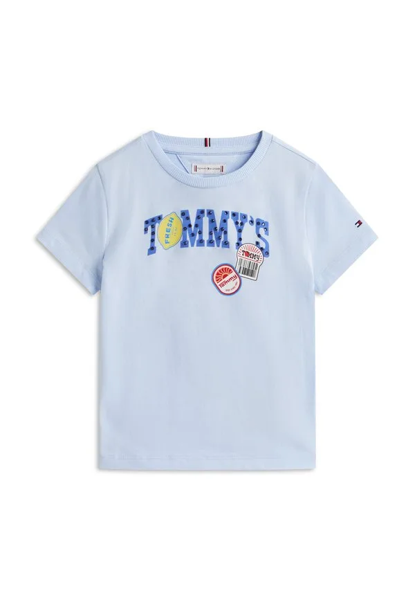 Футболка с принтом в виде фруктового логотипа Tommy Hilfiger, Sweet Blue — фото 3