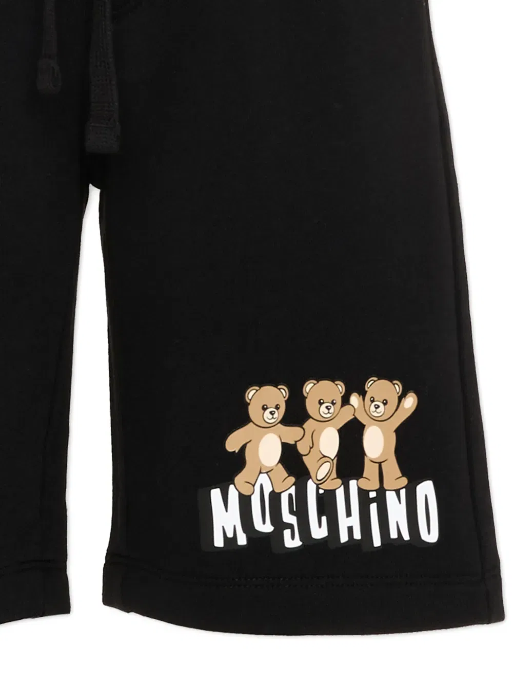Шорты с принтом "плюшевый мишка" Moschino Kids, черный — фото 3
