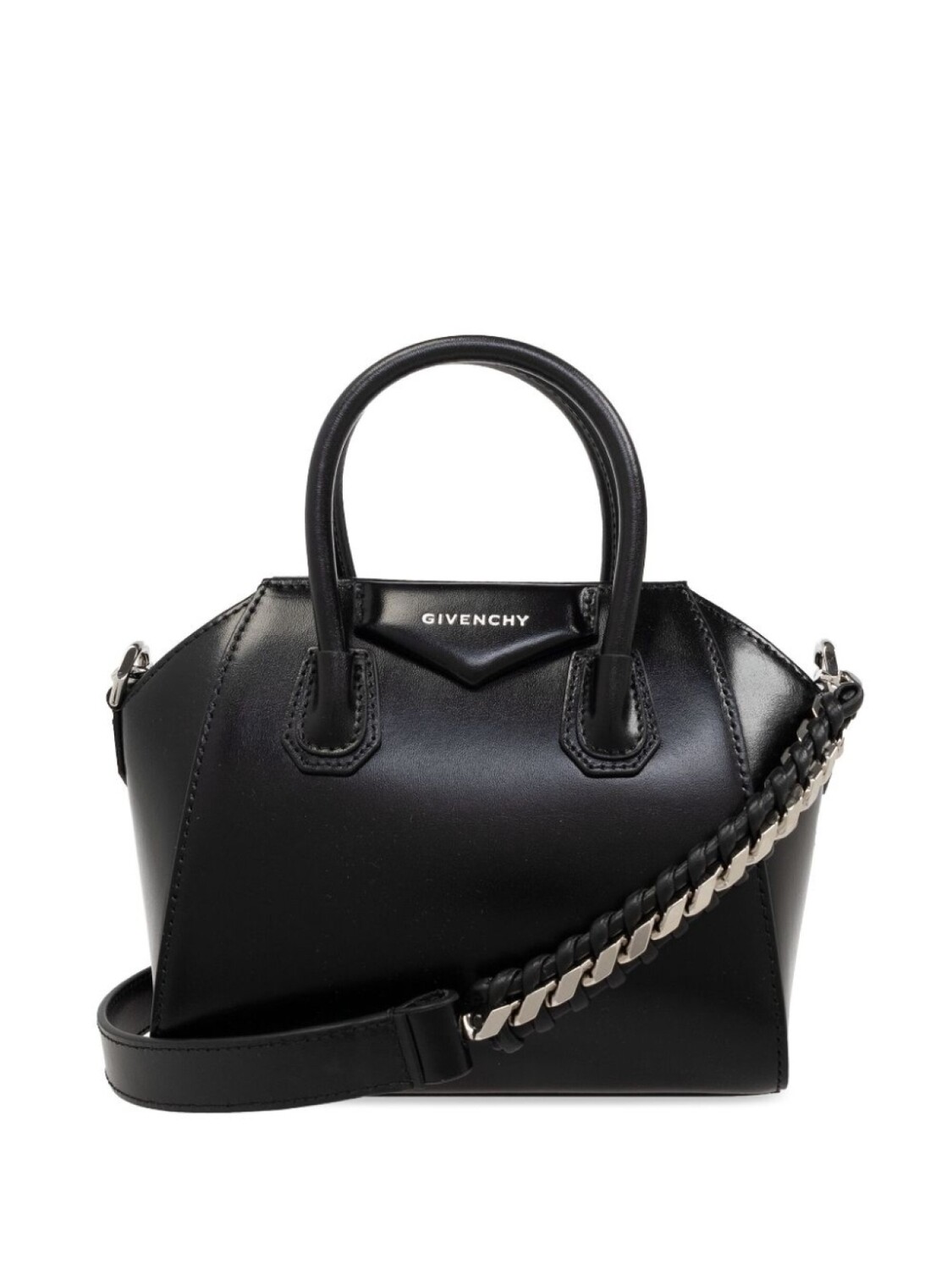 

Givenchy кожаная сумка-тоут Mini Antigona, черный
