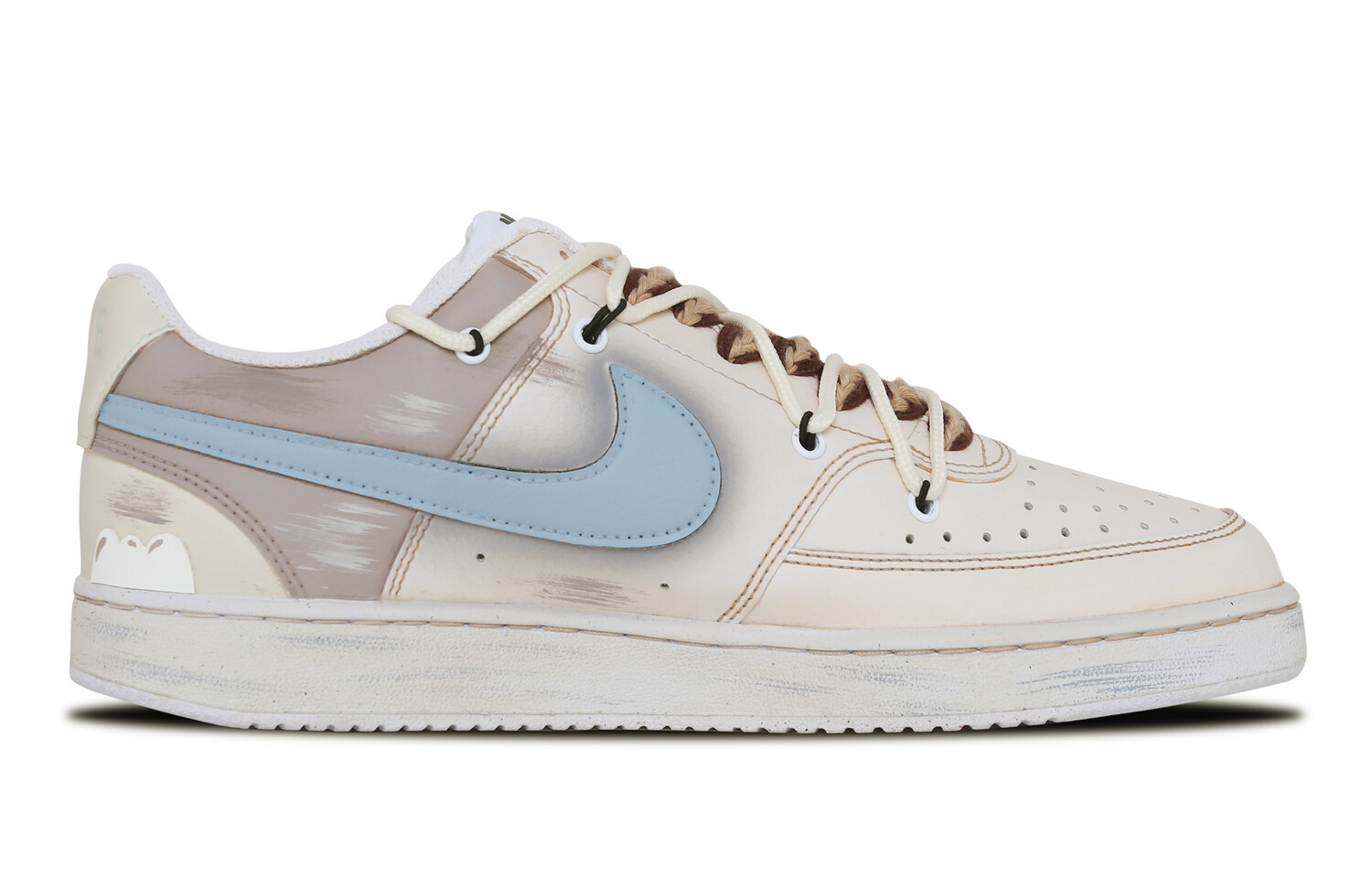 Женские кроссовки для скейтбординга Nike Court Vision 1, Dark Brown — фото 2