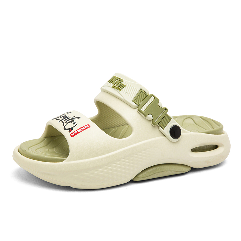 

KLAOSD Устойчивые к запаху и истиранию тапочки-шлепанцы с амортизацией для мужчин - матча грин, цвет Matcha Green