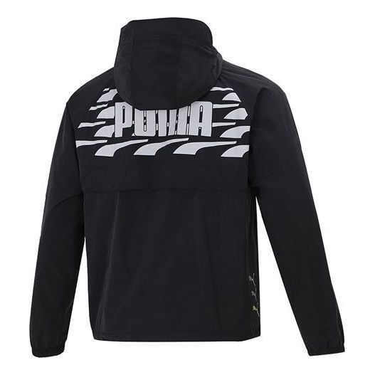 

Куртка PUMA Logo Pattern Printing Loose Hooded Jacket Couple Style Black