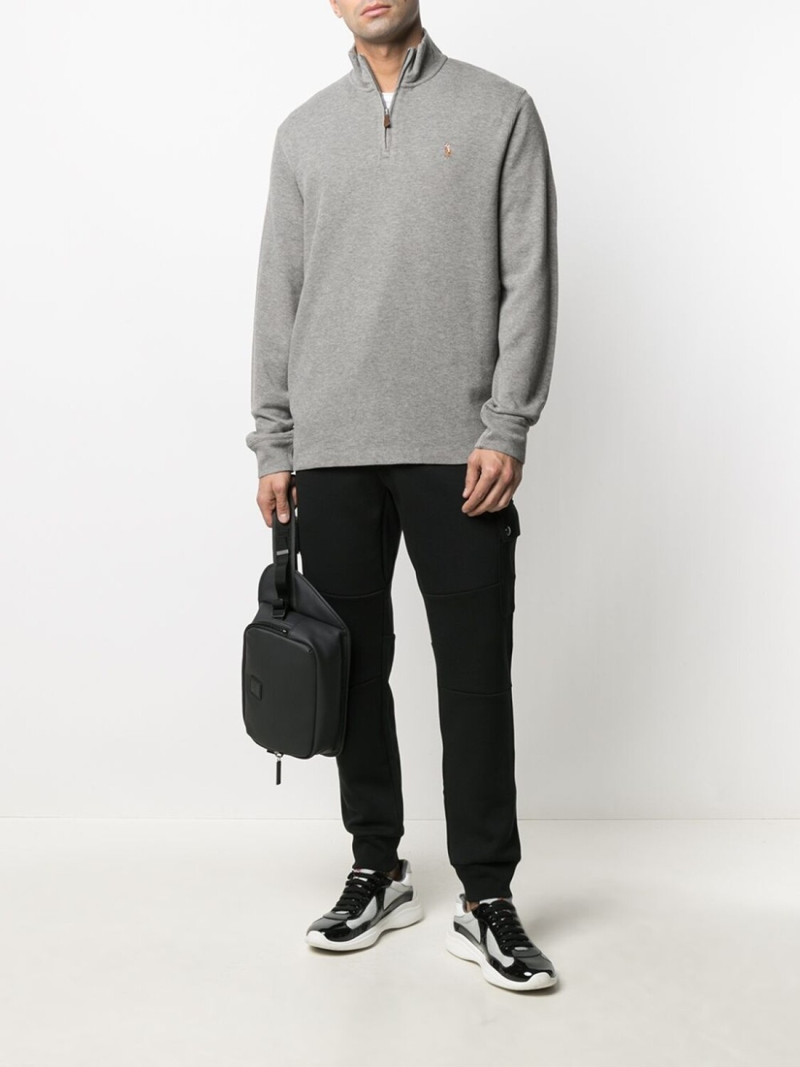 

Polo Ralph Lauren джемпер с вышитым логотипом, серый