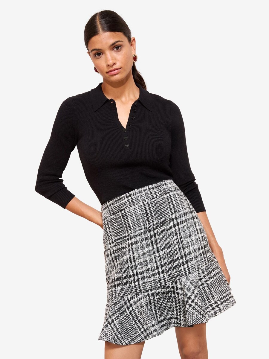 

Юбка Friends Like These Boucle Flippy, черный/белый