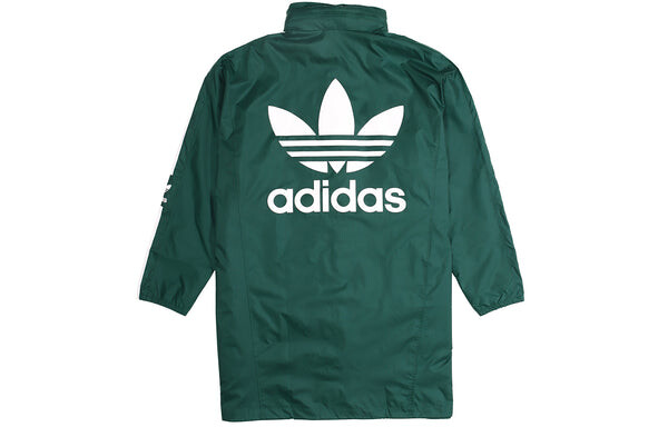 Куртка originals long wb medium style wind coat male green Adidas, зеленый — фото 2