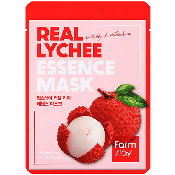 

Маска для лица, 23 мл Farmstay Real lychee essence