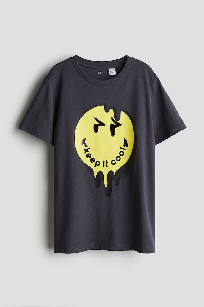 

Футболка с принтом H&M, серый