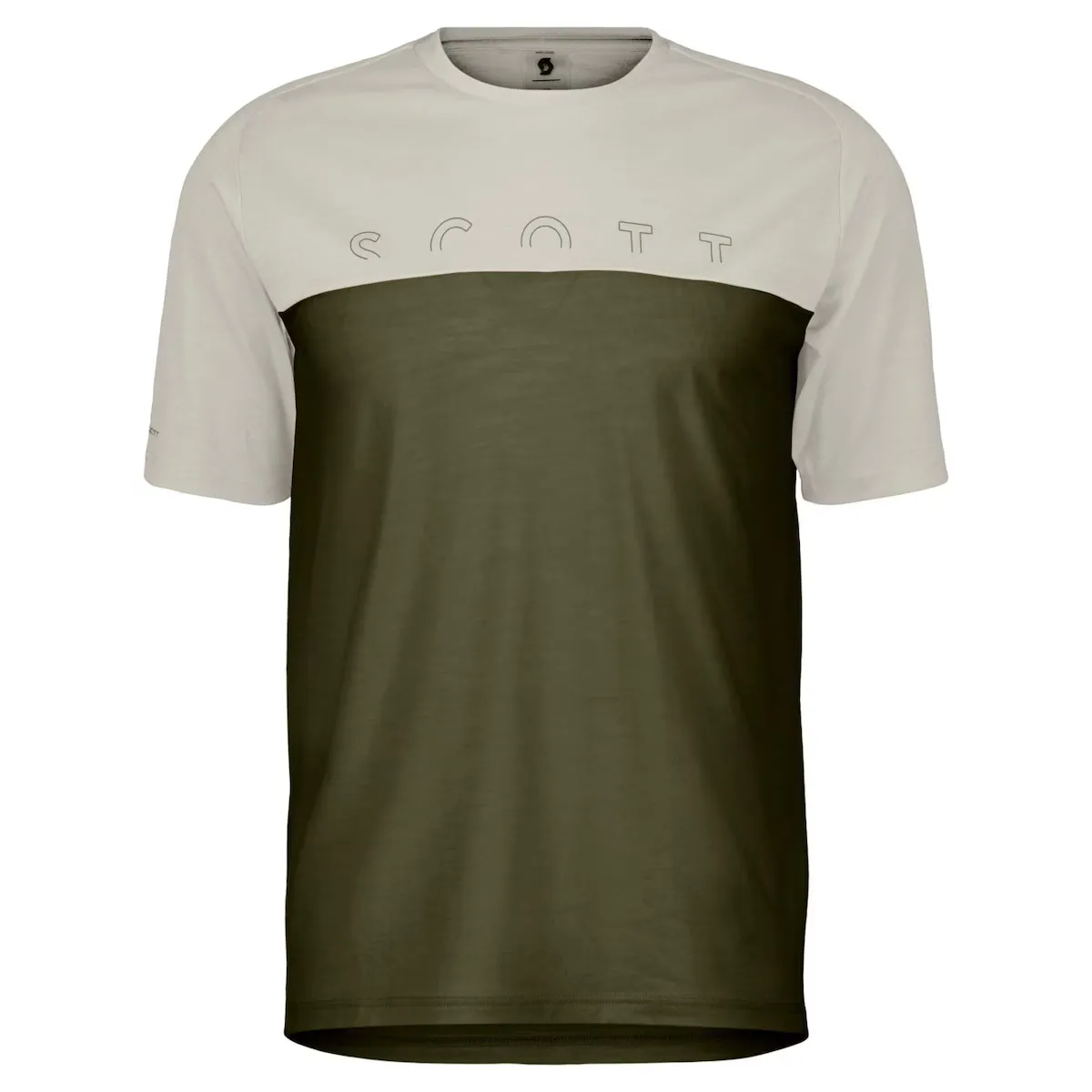 

Футболка Scott Men's DEFINED MERINO SS Mountain, белый/зеленый