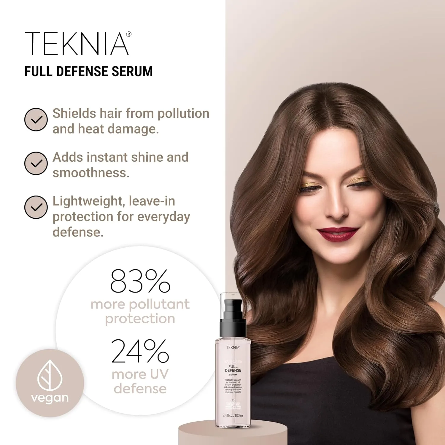 Сыворотка для волос LAKMÉ Teknia Full Defense, защитная сыворотка для волос от загрязнения и УФ-лучей, 100 мл. — фото 2