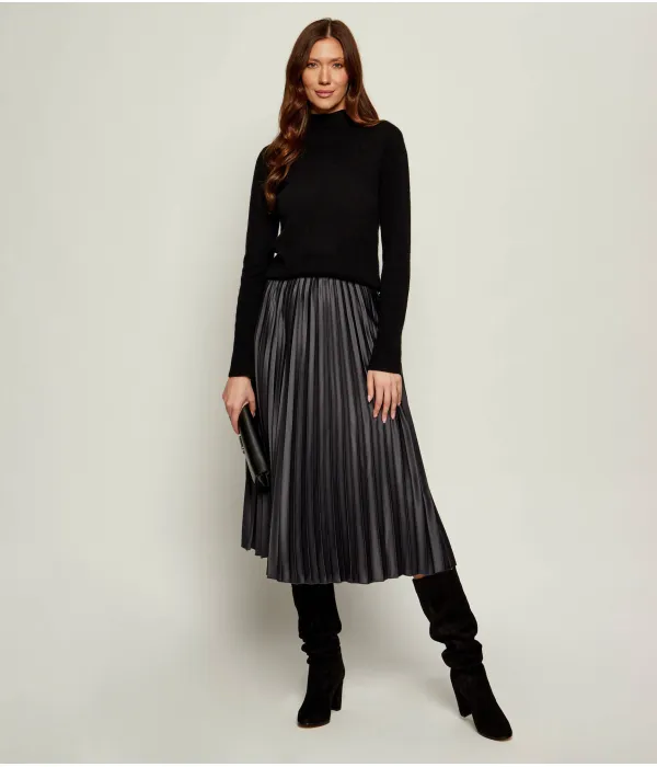 Ботинки из кожи Artizan с широким каблуком Lauren Ralph Lauren, черный — фото 2