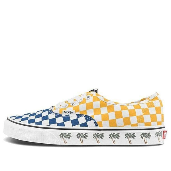 

Кроссовки authentic 'sidewall palm tree checkerboard' Vans, желтый
