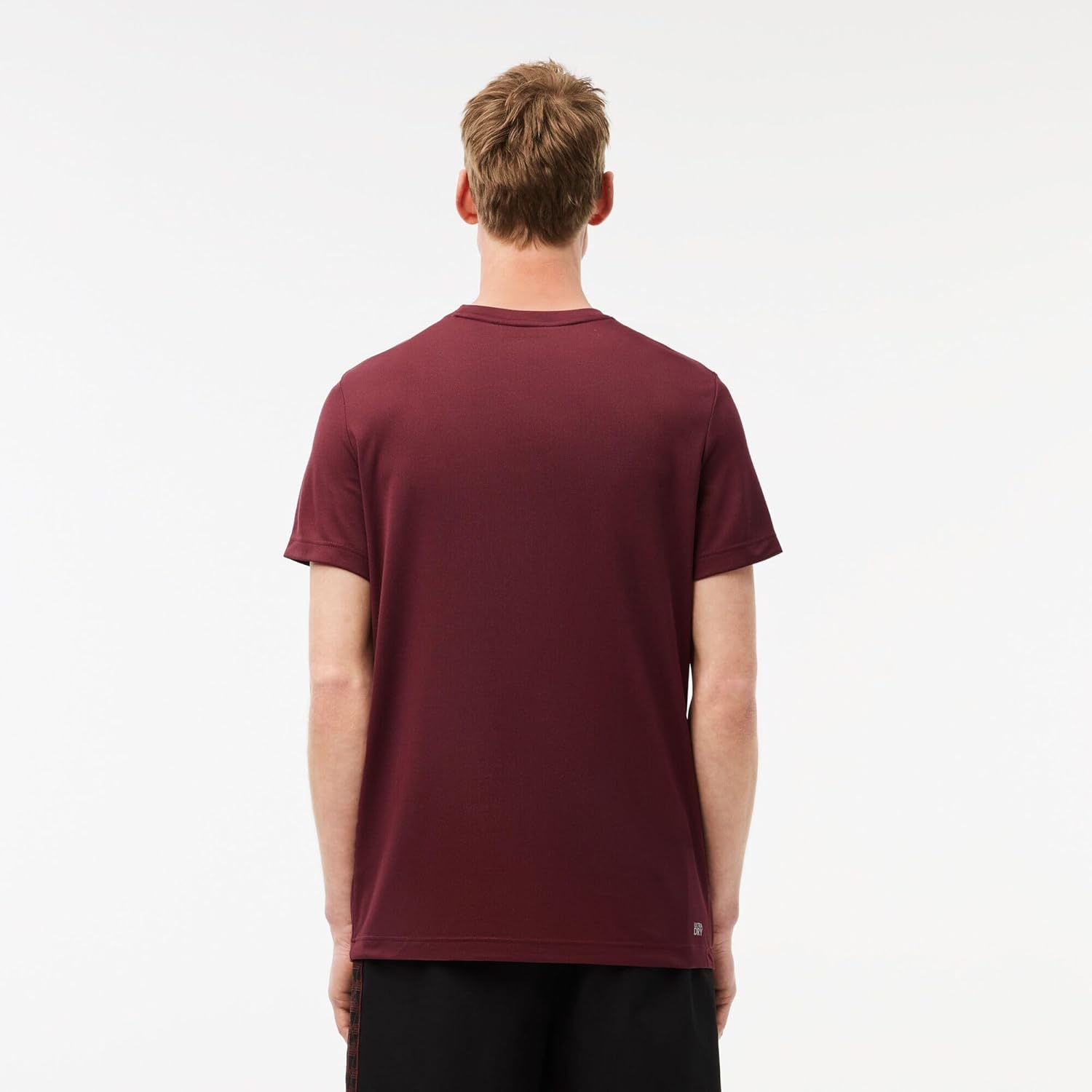 Футболка Lacoste Sport Ultra Dry Pique, теннисная, экспрессо — фото 3