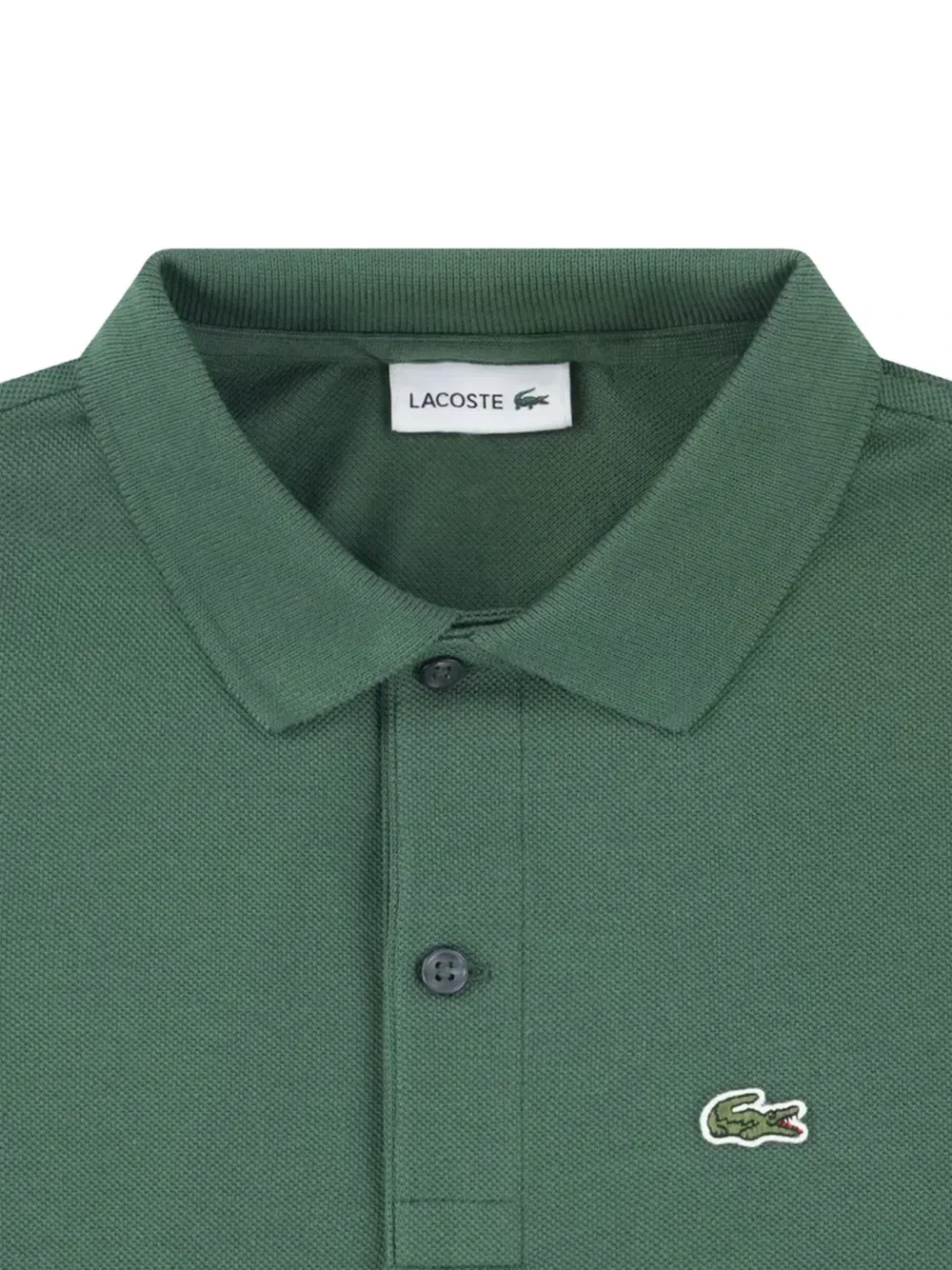 Рубашка поло с логотипом Lacoste Kids, зеленый — фото 3