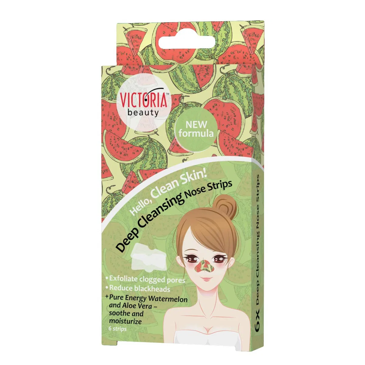 Полоски для носа от черных точек с алоэ вера от Victoria Beauty Victoria Beauty