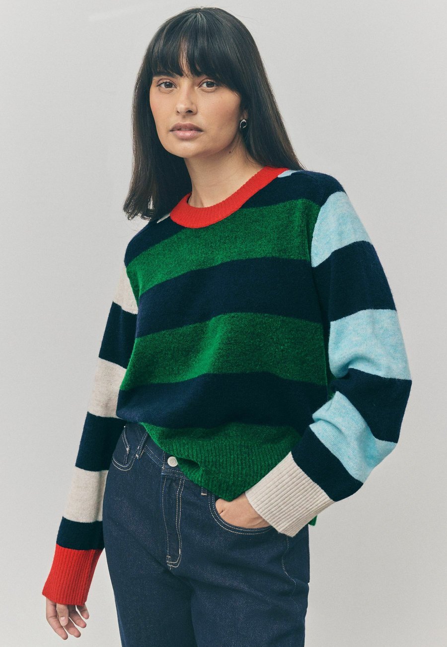 

Джемпер Next CREW NECK, Multi Colour Stripe/Blue