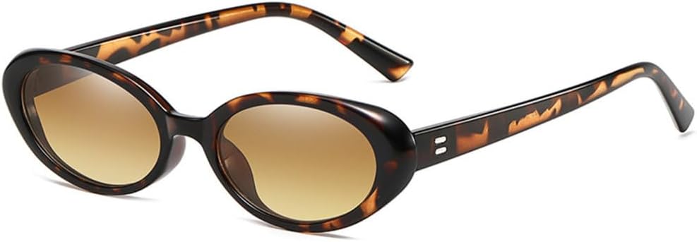 

MUTYNE Популярные модные маленькие овальные женские солнцезащитные очки в стиле ретро-панк с защитой от УФ-излучения UV400 Мужские винтажные круглые солнцезащитные очки, Leo Yellow