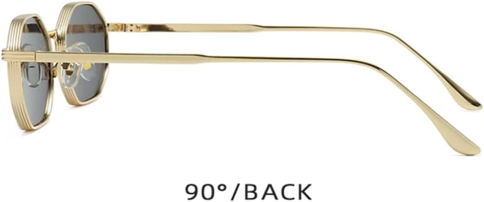 

Модные маленькие ретро-солнцезащитные очки для женщин, классический винтажный панк, для мужчин, для активного отдыха на природе VFDHN, Black Gradient Green