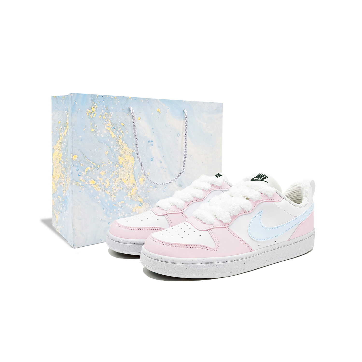 

Детские скейтерские кеды Court Borough Nike, розовый
