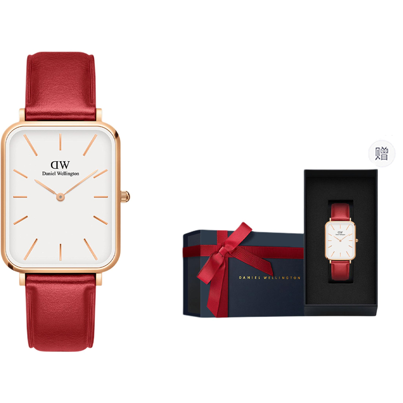 

DW/DanielWellington Часы Daniel Wellington QUADRO Collection Wrist Watch Quartz Movement Leather Strap White Dial Men's Watch