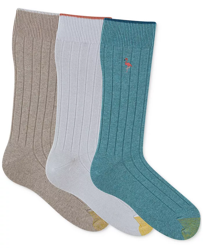 

Мужские носки Hampton с вышивкой - набор из 3 пар Gold Toe, мультиколор