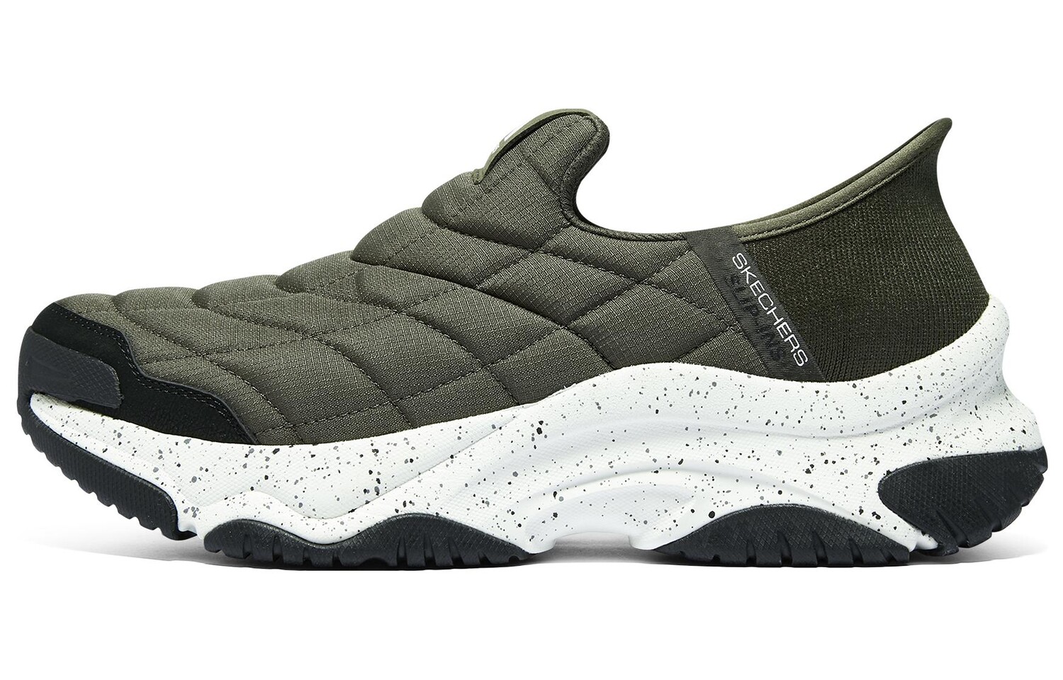 

Кроссовки Skechers Slip Ins Lifestyle Shoes Men Low-top Olive Green, зеленый