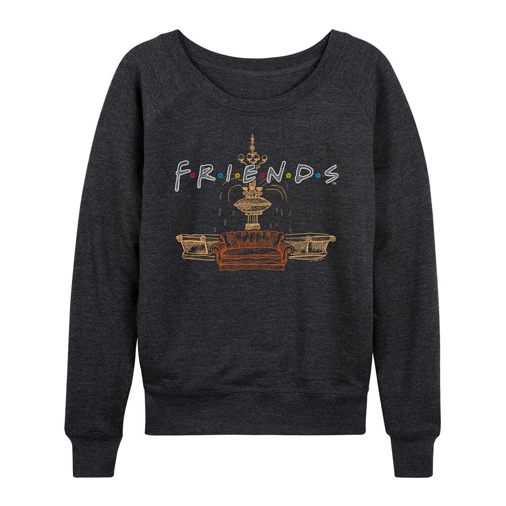 

Женский комплект Friends Couch Fountain, легкий свитшот из френч терри Licensed Character, цвет Heather Charcoal