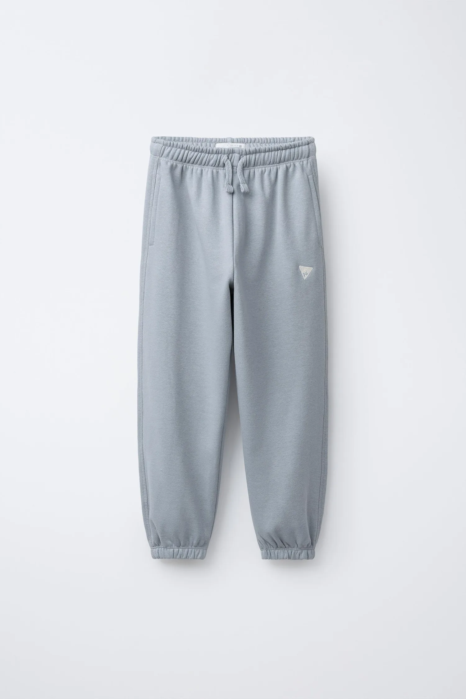 Комплект из мягкой толстовки и спортивных брюк с надписью Zara, светло-серый — фото 4