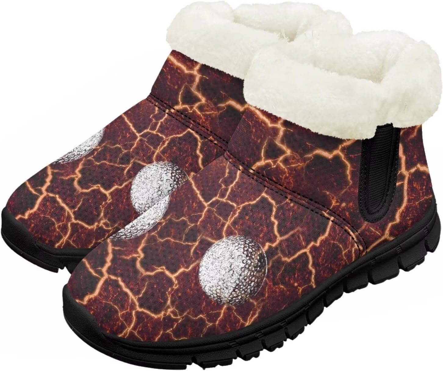 

Детские зимние ботинки Chririnla для девочек и мальчиков, утепленные ботильоны на меху, легкие слипоны, Cartoon Dinosaur