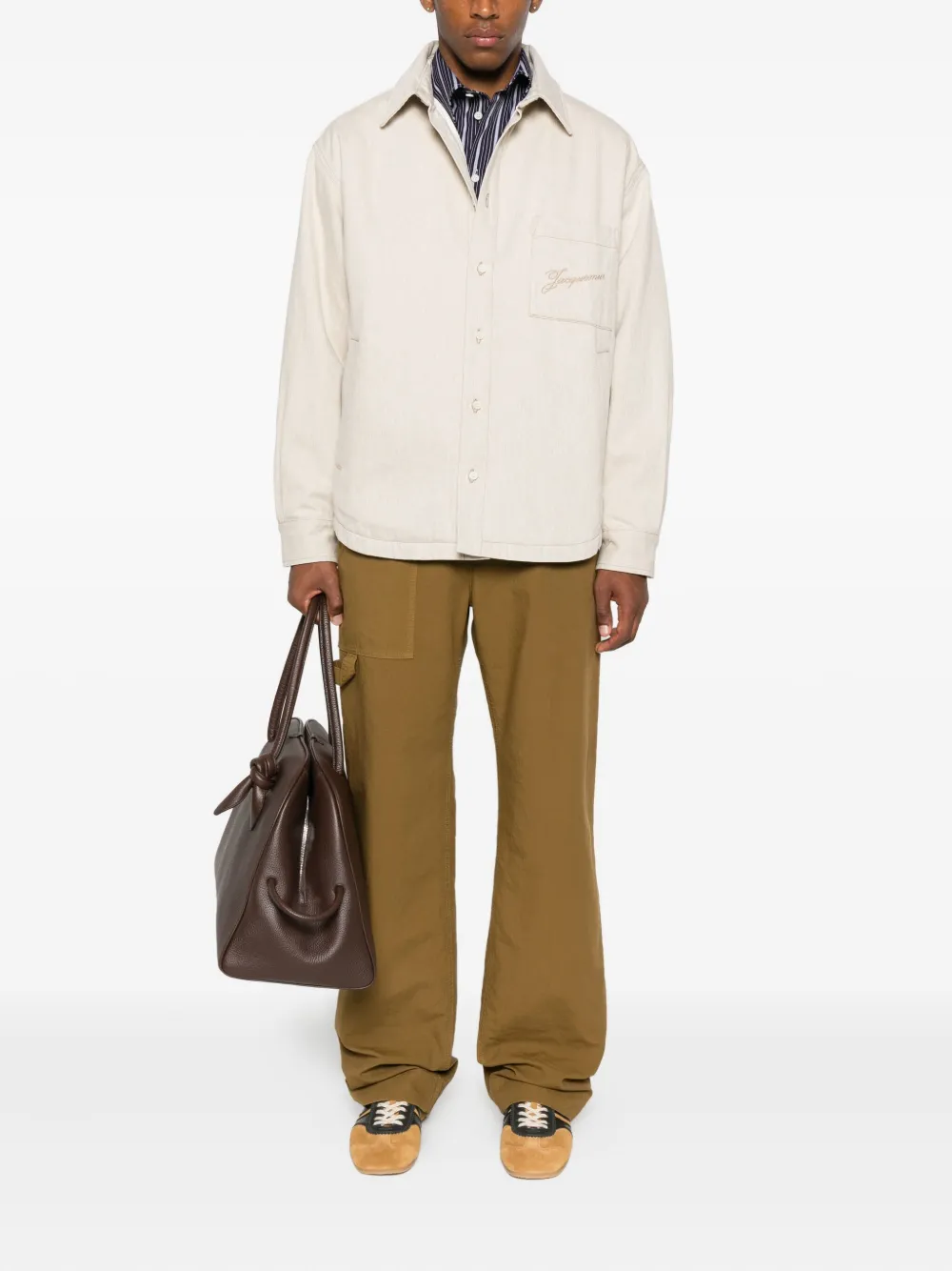 Вышитая рубашка Boulanger Jacquemus, нейтральный — фото 2